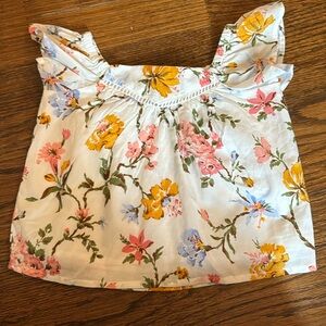 NWT JANIE AND JACK 6-12 months floral top
